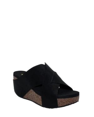 Volatile Firefly Wedge Sandal - Black
