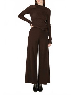 Grace & Mila Sap Knit Pants - Metallic