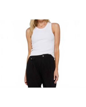 Another Love Cora Rib Tank Top - Black