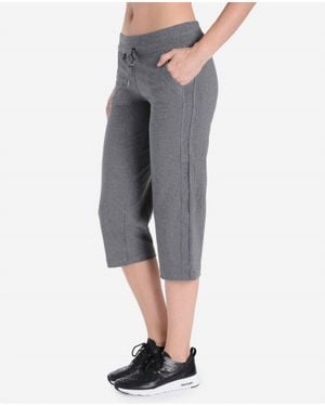 Danskin Essentials Drawcord Crop Pants - Gray