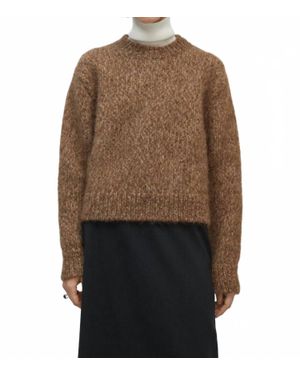 Cordera Melange Chunky Sweater - Brown