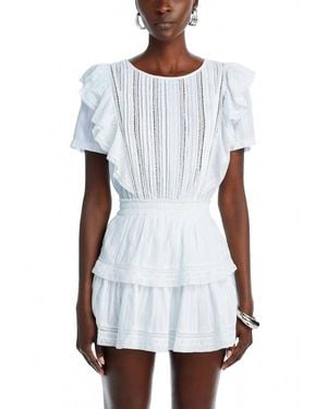 LoveShackFancy Natasha Dress - White