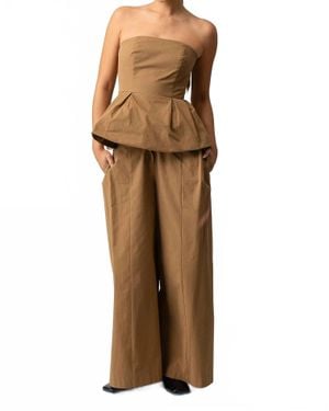 Line & Dot Tove Pants - Brown