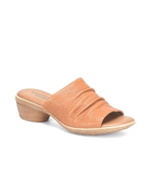 Comfortiva Norene Sandal Leather Slide Block Heel Khd1072 - Pink