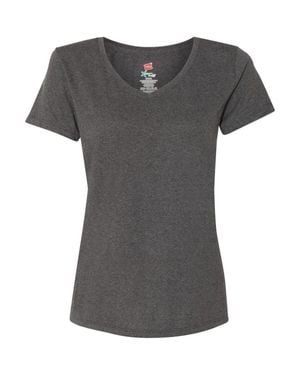 Hanes Perfect-T Triblend V-Neck T-Shirt - Black