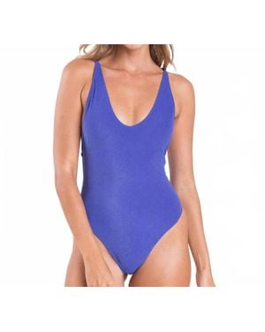Rio De Sol Malibu Sunny One Piece Swimsuit - Blue