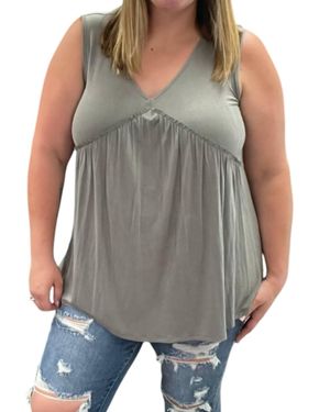 Jodifil Tunic Tank Top - Gray