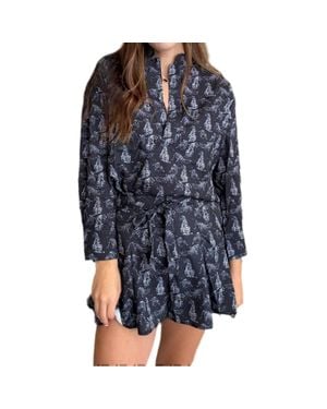 Sincerely Ours Watercolor Tiger Pull-On Short - Blue