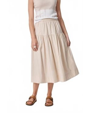 Lilla P Poplin Yoke Skirt - Natural
