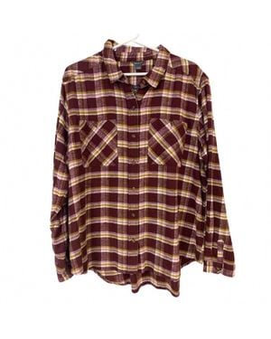 Eddie Bauer Classic Long Sleeve Button Up Shirt - Brown