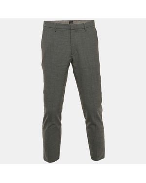 BOSS Crepe Formal Pants - Gray