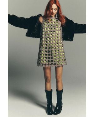 Maeve Rae Faux Fur Crop Jacket By - Gray
