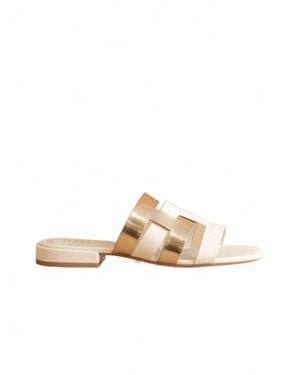 Oasis Society Parker Architectural Flat Summer Sandal - Metallic