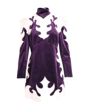 Zimmermann Ladybeetle Mystic Embroidered Mini Dress - Purple