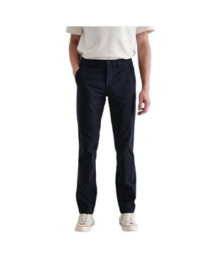Wax London Skye Cotton Twill Trouser - Blue