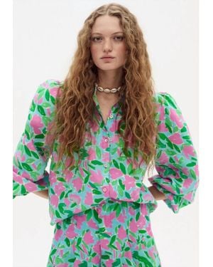 Lanthropy Mekness Linen Shirt - Green