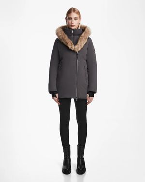 Rudsak Aurore Fitted Short Down Parka - Gray