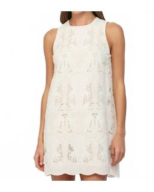 Fate Lace Shift Dress - White
