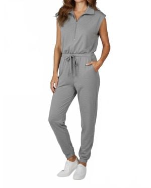 Wishlist 3/4 Zip Sweater - Gray