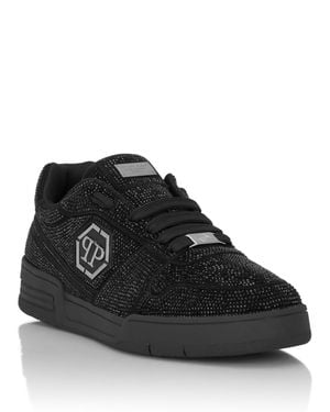Philipp Plein Low-Top Sneakers P-Force 78 Strass - Black