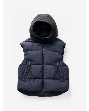 Holden M Hooded Down Vest - Blue