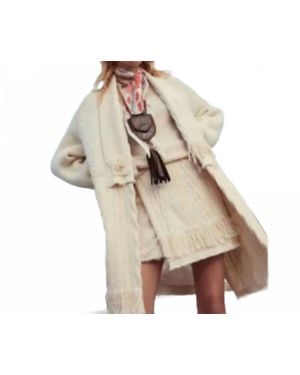 Beatrice B. Fringe Mini Skirt - Natural