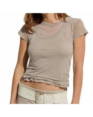 Asher Ava Baby Short Sleeve Tee - Gray
