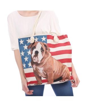 MKF American Patriotic Usa Tote Bag, Reusable Shopping Handbag For Perfect For 4Th Of July Or Everyday Carry By Mia K - Multicolor