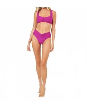LSPACE Bardot Classic Bikini Bottom - Pink
