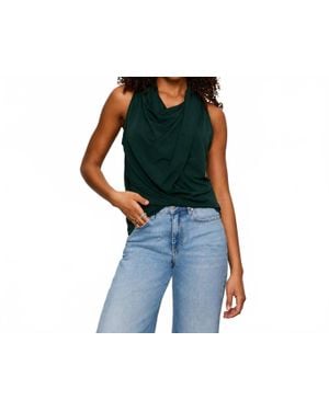 Sanctuary Nora Draped Tank Top - Black