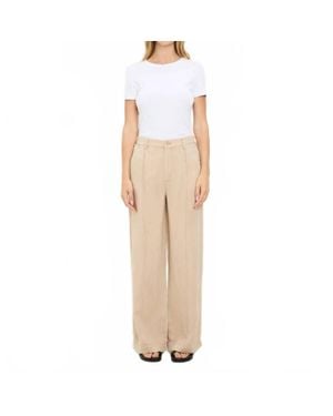 Michael Stars April Wide Leg Trouser - Natural