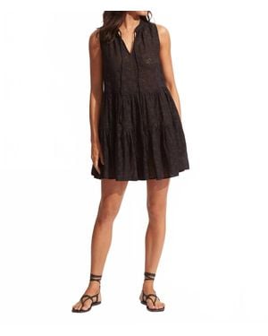 Seafolly Embroidery Cover Up - Black