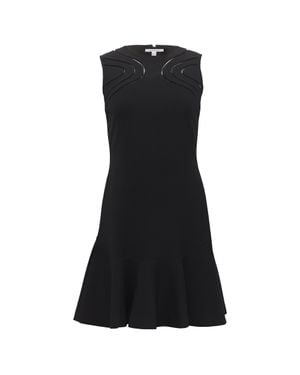 Diane von Furstenberg Maureen Mini Drop-Waist Dress - Black