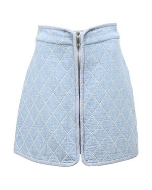 Sandro Sandro Jacquard Mini Skirt - Blue