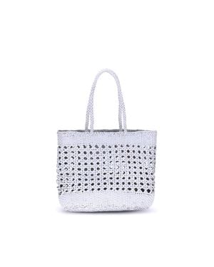 Dragon Diffusion Eclipse Cannage Tote Bag - White