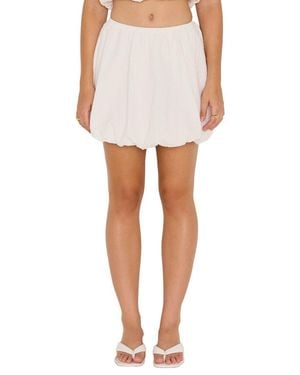 MINKPINK Alexa Bubble Mini Skirt - White