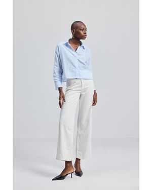 REISTOR Crop It Like It's Hot Shirt - Blue