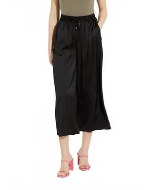 Joseph Ribkoff Drawstring Cropped Pants - Black