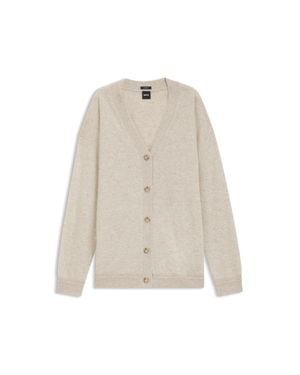 BOSS Relaxed-Fit Cardigan - Natural