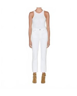 Le Jean Sabine Straight Jean - White