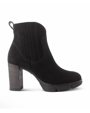 Paul Green Oakley Suede Ankle Boots - Black