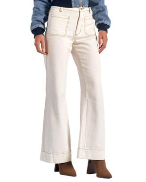 Elan Wide Leg Jeans - White