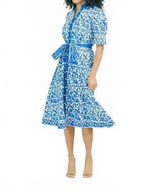 Victoria Dunn Kiawah Royale Mini Dress - Blue