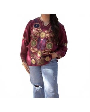 Layerz Clothing Quinn Long Sleeve Top - Red
