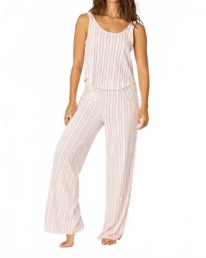 Pj Salvage Feeling Loved Pajama Pant Set - Pink