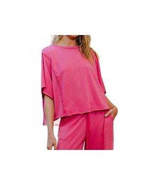 Rae Mode One Call Away Boxy Top - Pink