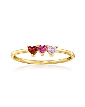 RS Pure By Ross-Simons Multi-Gemstone Heart Ring - Pink