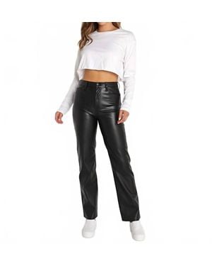 Pistola Cassie Super High Rise Straight Jeans - Black