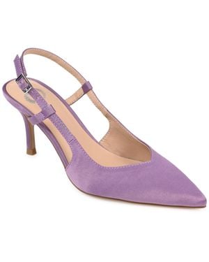 Journee Collection Collection Knightly Pump - Purple