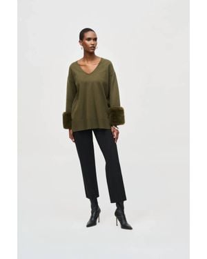 Joseph Ribkoff Lds Pull-On Pants - Green